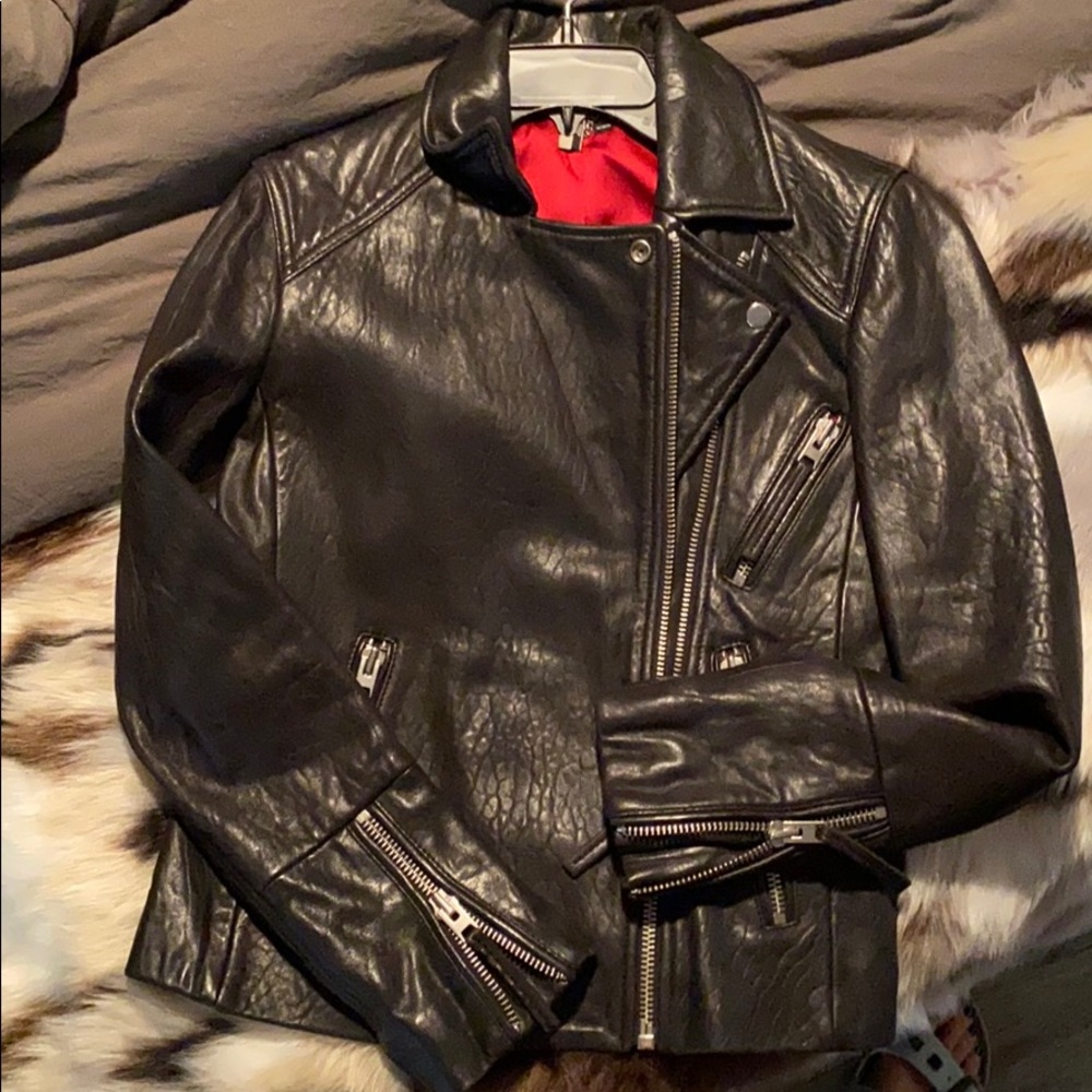 TopShop Rosemary Leather Jacket sz US6